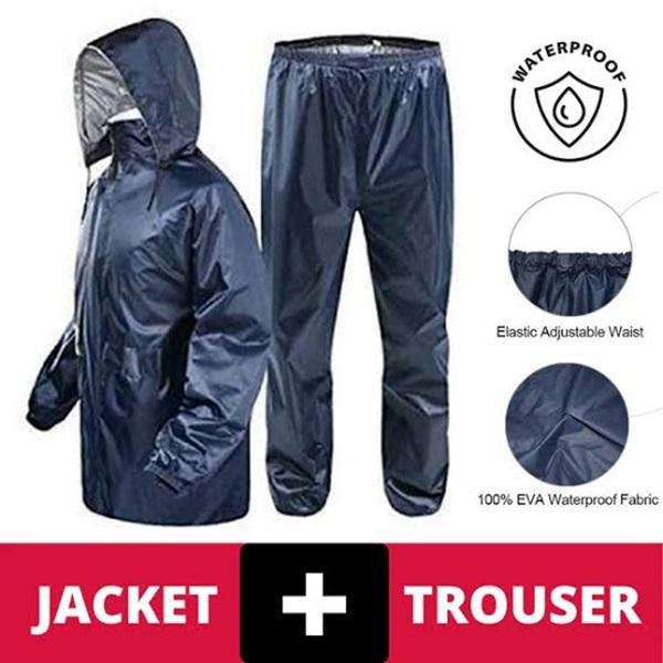 2 Pcs waterproof parachute raincoat for unisex.