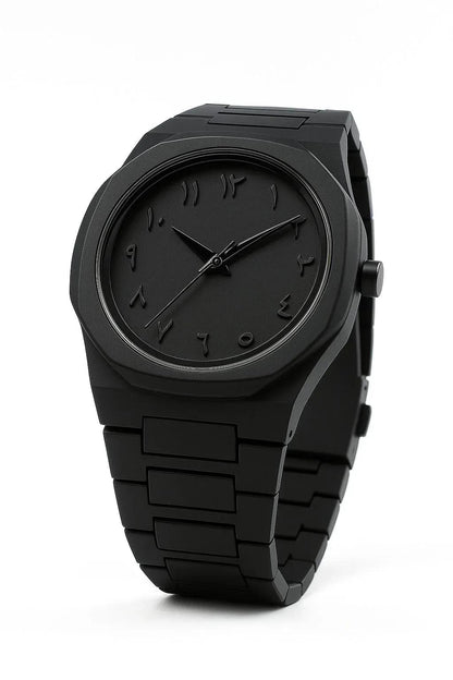 Black Arabic Aura Watch Luxury Premium Box
