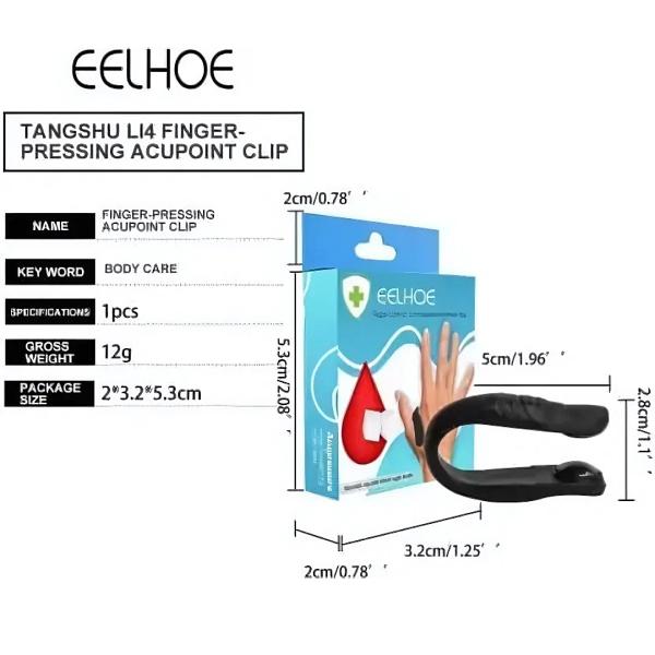 Durable Sugar Control L14 Acupressure Point Clip - 1 Pc for Wellness and Self-Care